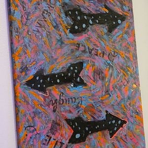 cute acrylic pour painting